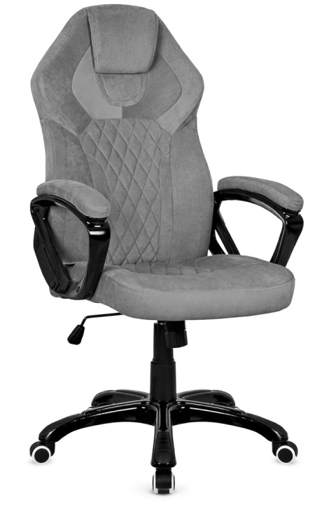 Fotel obrotowy do biurka SPIDER GREY ALCANTARA