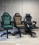 Fotel obrotowy gamingowy DIAVEL PRO FABRIC BROWN XL