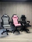 Fotel obrotowy gamingowy DIAVEL PRO FABRIC PINK XL