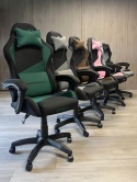 Fotel obrotowy gamingowy EVO FABRIC GREEN XL