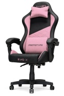 Fotel obrotowy gamingowy EVO FABRIC PINK XL