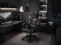 Fotel obrotowy gamingowy EVO PU GREY XL