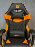 Fotel obrotowy gamingowy EVO PU ORANGE XL