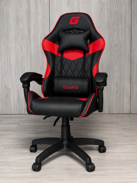 Fotel obrotowy gamingowy EVO PU RED XL