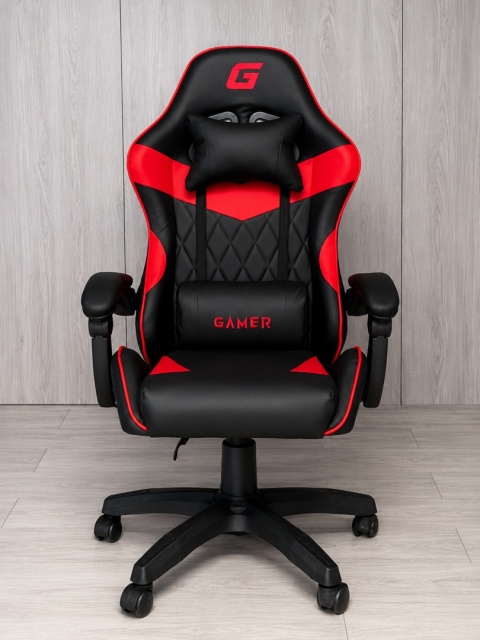 Fotel obrotowy gamingowy EVO PU RED XL