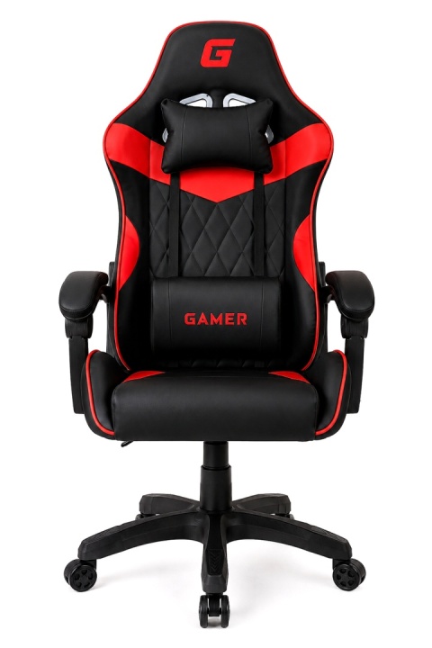Fotel obrotowy gamingowy EVO PU RED XL
