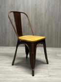 Krzesło metalowe loft CORSICA COPPER OAK TOLIX