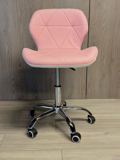 Krzesło obrotowe VASTO OFFICE PU PINK+WHITE II GATUNEK