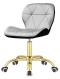 Krzesło obrotowe VASTO OFFICE VELVET BLACK + GREY GOLD
