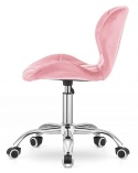 Krzesło obrotowe VASTO OFFICE VELVET PINK II GATUNEK