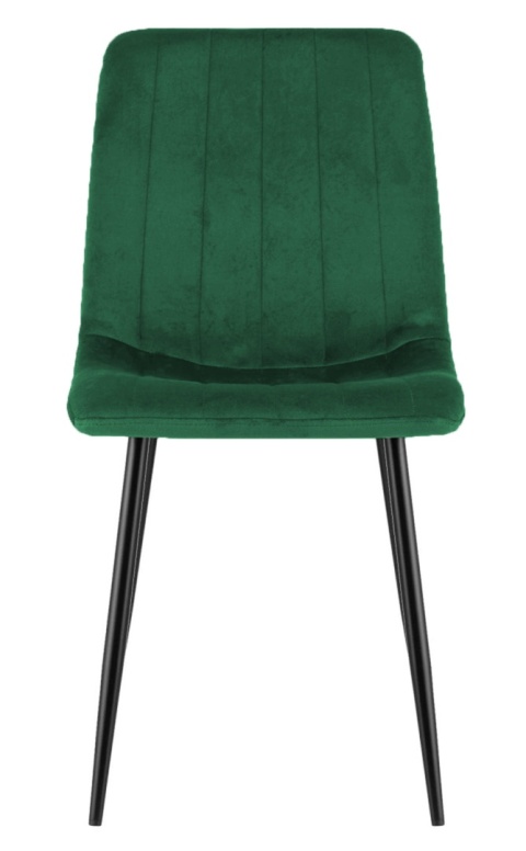 Krzesło tapicerowane AURORA VELVET GREEN OUTLET