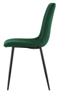 Krzesło tapicerowane AURORA VELVET GREEN OUTLET