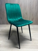 Krzesło tapicerowane AURORA VELVET GREEN OUTLET