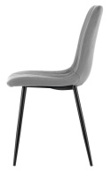 Krzesło tapicerowane AURORA VELVET LIGHT GREY II GATUNEK