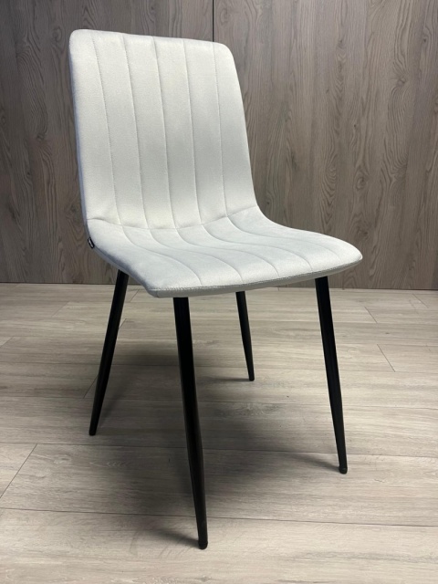 Krzesło tapicerowane AURORA VELVET LIGHT GREY II GATUNEK