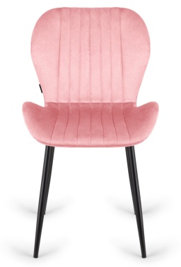 Krzesło tapicerowane MONTI VELVET PINK OUTLET
