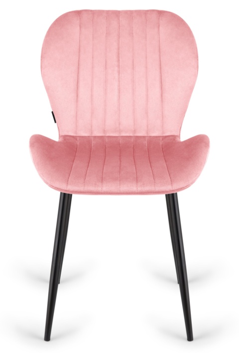 Krzesło tapicerowane MONTI VELVET PINK OUTLET