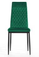 Krzesło tapicerowane VALVA CARO VELVET GREEN II GATUNEK