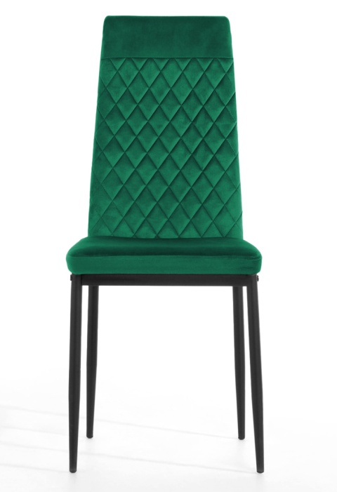 Krzesło tapicerowane VALVA CARO VELVET GREEN II GATUNEK