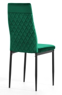 Krzesło tapicerowane VALVA CARO VELVET GREEN II GATUNEK