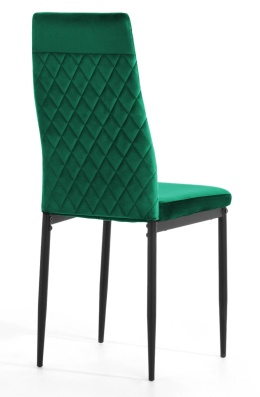 Krzesło tapicerowane VALVA CARO VELVET GREEN II GATUNEK