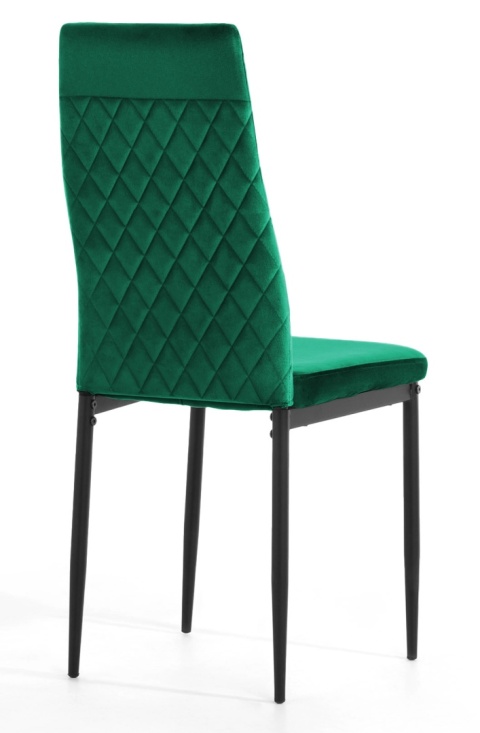 Krzesło tapicerowane VALVA CARO VELVET GREEN II GATUNEK