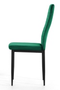 Krzesło tapicerowane VALVA CARO VELVET GREEN II GATUNEK