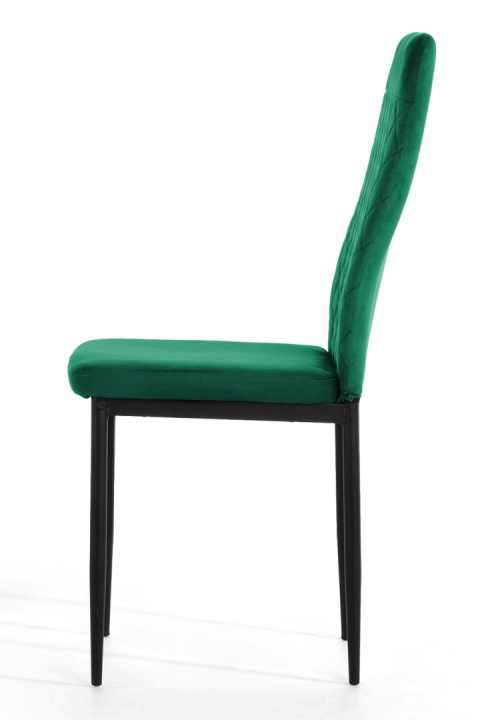 Krzesło tapicerowane VALVA CARO VELVET GREEN II GATUNEK