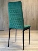 Krzesło tapicerowane VALVA CARO VELVET GREEN II GATUNEK