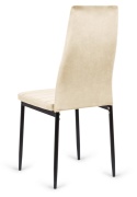 Krzesło tapicerowane VALVA LINE VELVET BEIGE OUTLET