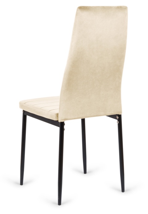 Krzesło tapicerowane VALVA LINE VELVET BEIGE OUTLET