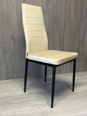 Krzesło tapicerowane VALVA LINE VELVET BEIGE OUTLET