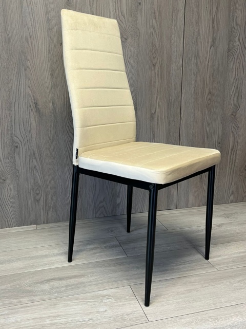 Krzesło tapicerowane VALVA LINE VELVET BEIGE OUTLET