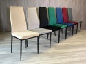 Krzesło tapicerowane VALVA LINE VELVET BEIGE OUTLET