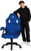 .Fotel obrotowy do biurka CARRERA M ALCANTARA DARK BLUE