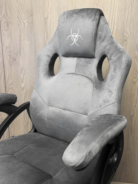 Fotel obrotowy do biurka CARRERA M ALCANTARA GREY NEW