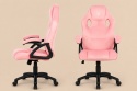 Fotel obrotowy do biurka CARRERA M ALCANTARA PINK
