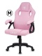 Fotel obrotowy do biurka CARRERA M FULL PINK FABRIC