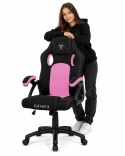 Fotel obrotowy do biurka CARRERA M PINK FABRIC