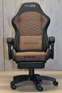 Fotel obrotowy gamingowy DIAVEL PRO FABRIC BROWN XL
