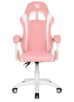 Fotel obrotowy gamingowy ENZO XL PINK + WHITE ALCANTARA ICE OUTLET