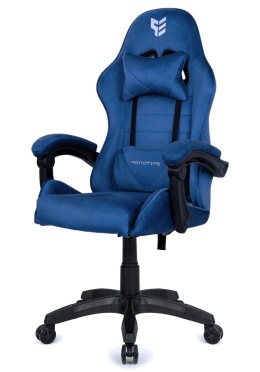 Fotel obrotowy gamingowy ENZO XL BLUE ALCANTARA II GATUNEK
