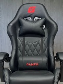 Fotel obrotowy gamingowy EVO PU BLACK XL