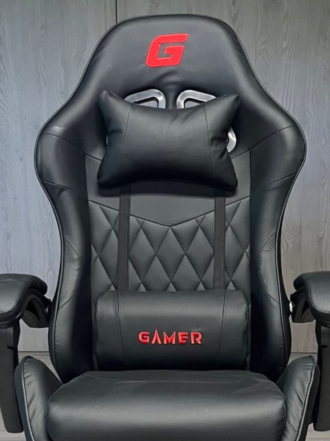Fotel obrotowy gamingowy EVO PU BLACK XL