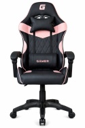 Fotel obrotowy gamingowy EVO PU PINK XL OUTLET