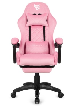 Fotel obrotowy gamingowy XL POKER PRO PINK SWEET ALCANTARA II GATUNEK