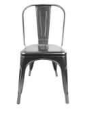 Krzesło metalowe loft CORSICA GRAPHITE TOLIX OUTLET