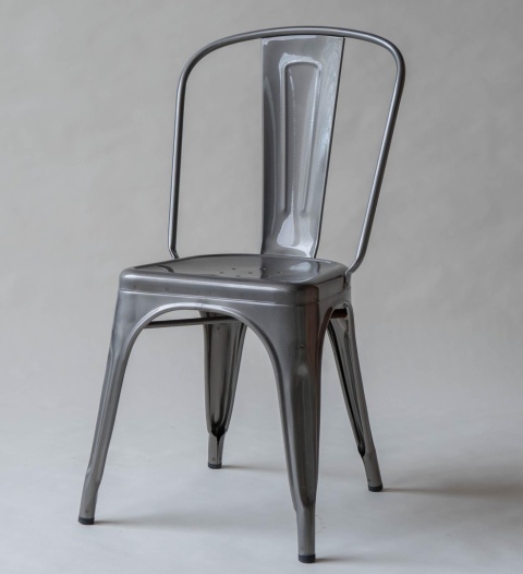 Krzesło metalowe loft CORSICA GRAPHITE TOLIX OUTLET