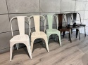 Krzesło metalowe loft CORSICA GRAPHITE TOLIX OUTLET
