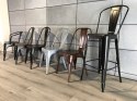 Krzesło metalowe loft CORSICA GRAPHITE TOLIX OUTLET
